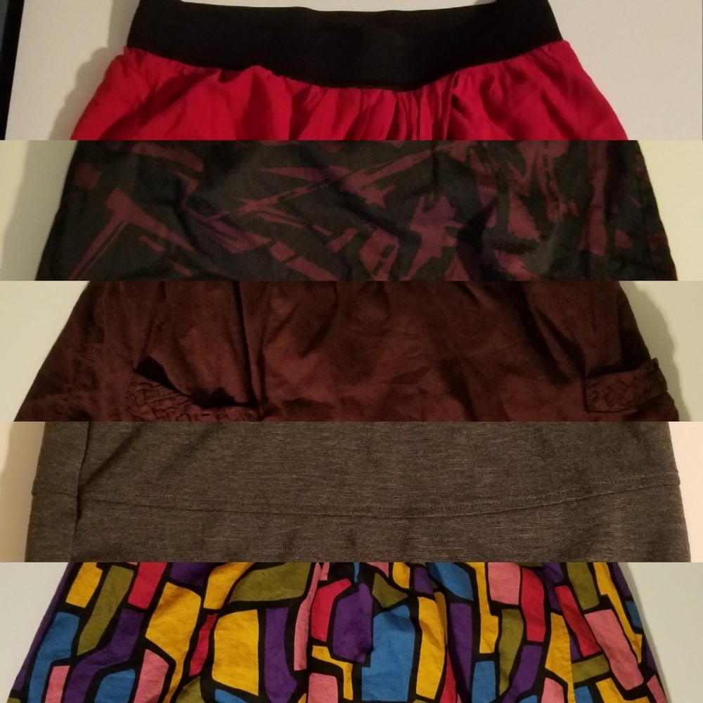 5 pack of skirts (Medium 8-10)